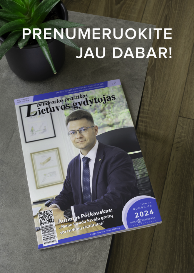 Lietuvos bendrosios praktikos gydytojas prenumerata, 2025