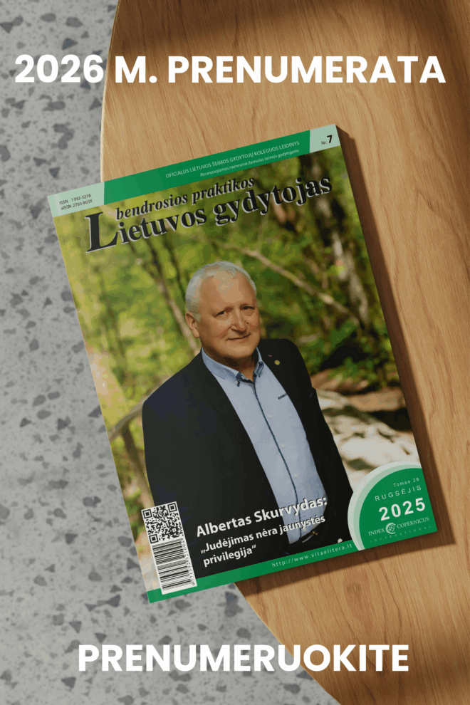 Lietuvos bendrosios praktikos gydytojas prenumerata, 2026
